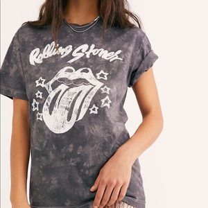 Free People Rolling Stones Tee Shirt